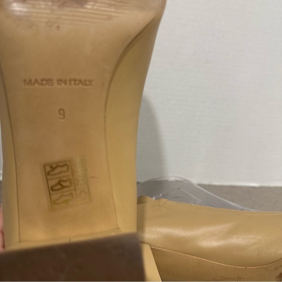 Everlane The Day Heel Taupe Round Toe Block Heel Size 9 - Picture 11 of 11